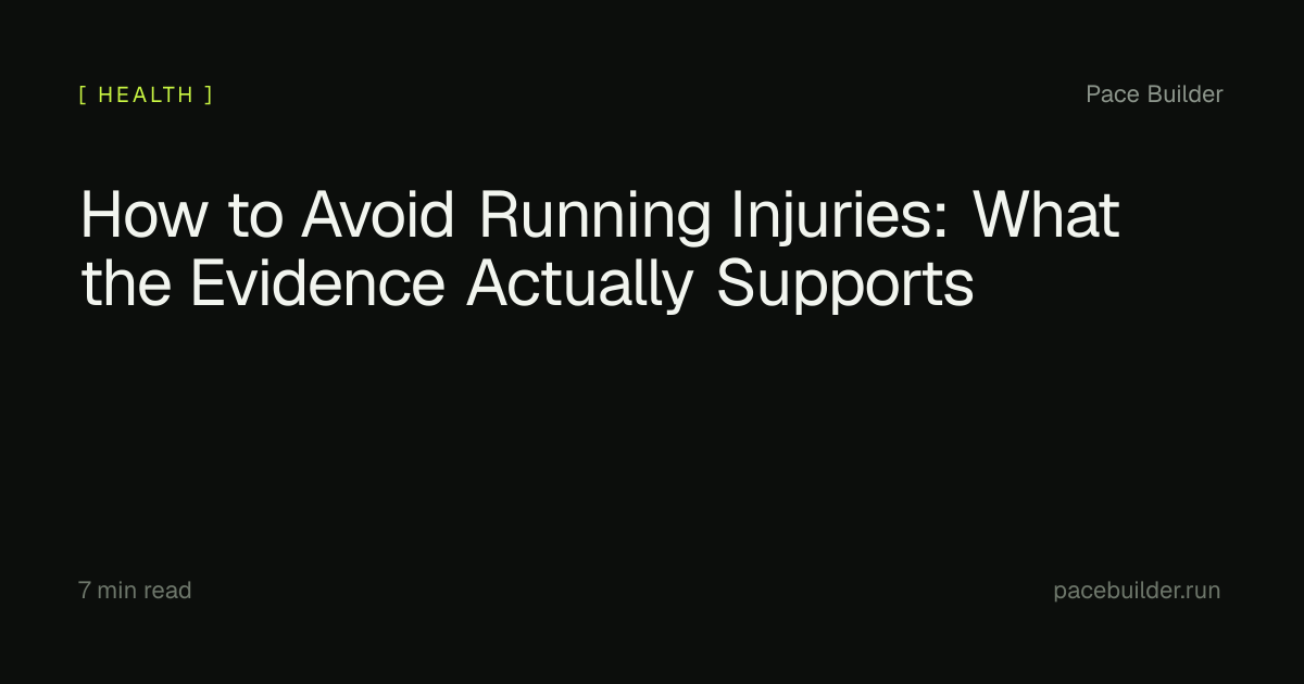 7 Ways to Avoid Running Injuries | Pace Builder